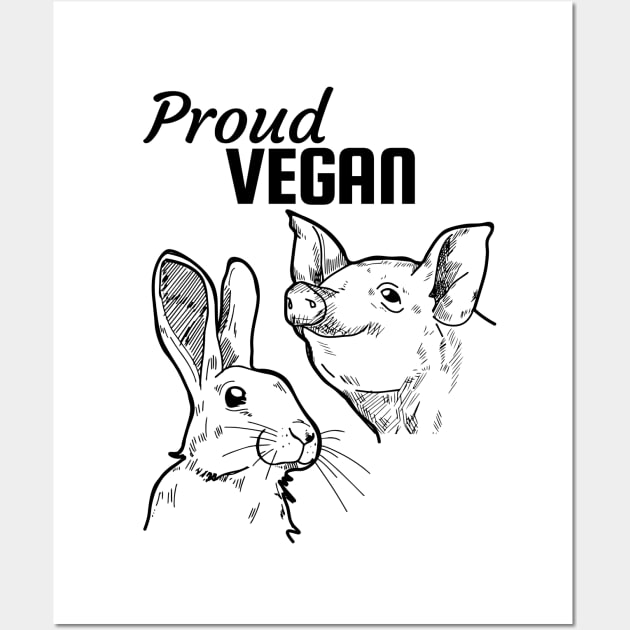 Proud vegan Wall Art by Purrfect